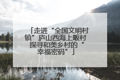 走进“全国文明村镇”庐山西海上畈村 探寻和美乡村的“幸福密码”