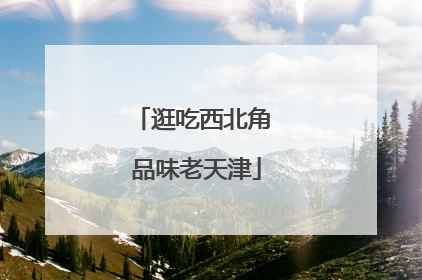 逛吃西北角 品味老天津