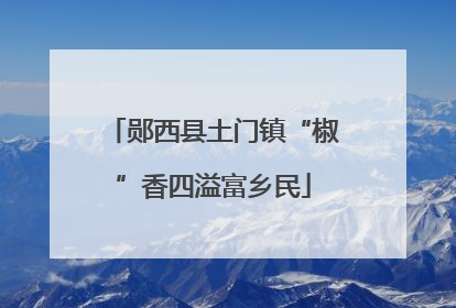 郧西县土门镇“椒”香四溢富乡民