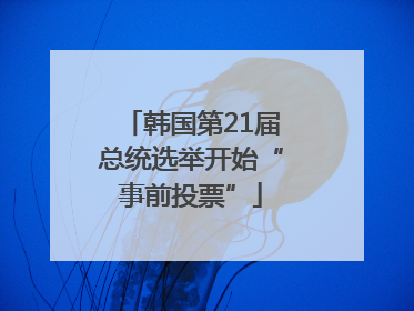 韩国第21届总统选举开始“事前投票”