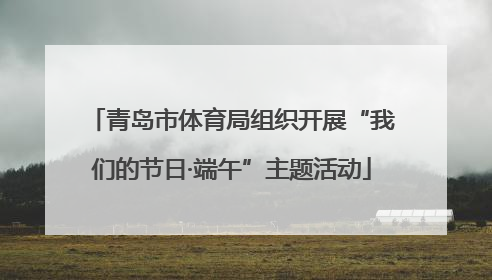 青岛市体育局组织开展“我们的节日·端午”主题活动