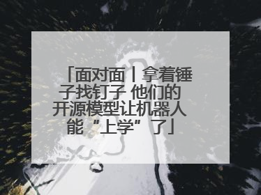 面对面丨拿着锤子找钉子 他们的开源模型让机器人能“上学”了