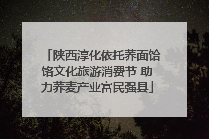陕西淳化依托荞面饸饹文化旅游消费节 助力荞麦产业富民强县