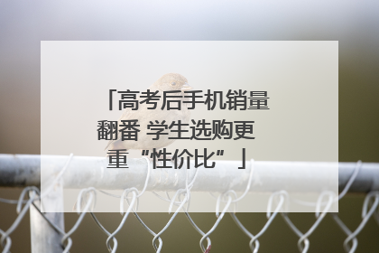 高考后手机销量翻番 学生选购更重“性价比”
