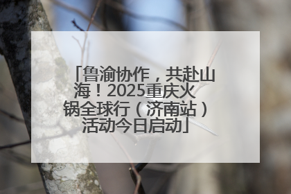 鲁渝协作，共赴山海！2025重庆火锅全球行（济南站）活动今日启动