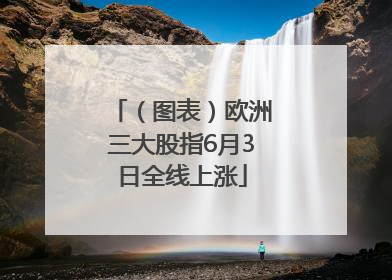 （图表）欧洲三大股指6月3日全线上涨