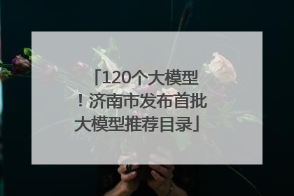 120个大模型！济南市发布首批大模型推荐目录
