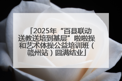 2025年“百县联动送教送培到基层”啦啦操和艺术体操公益培训班（赣州站）圆满结业