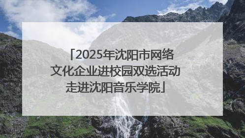 2025年沈阳市网络文化企业进校园双选活动走进沈阳音乐学院