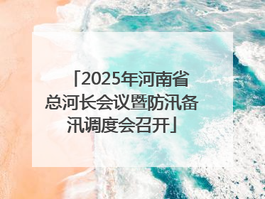 2025年河南省总河长会议暨防汛备汛调度会召开
