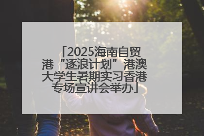 2025海南自贸港“逐浪计划”港澳大学生暑期实习香港专场宣讲会举办