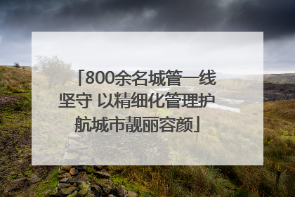800余名城管一线坚守 以精细化管理护航城市靓丽容颜