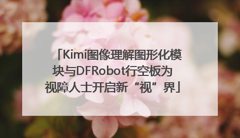 Kimi图像理解图形化模块与DFRobot行空板为视障人士开启新“视”界